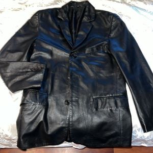 Soft Leather Blazer